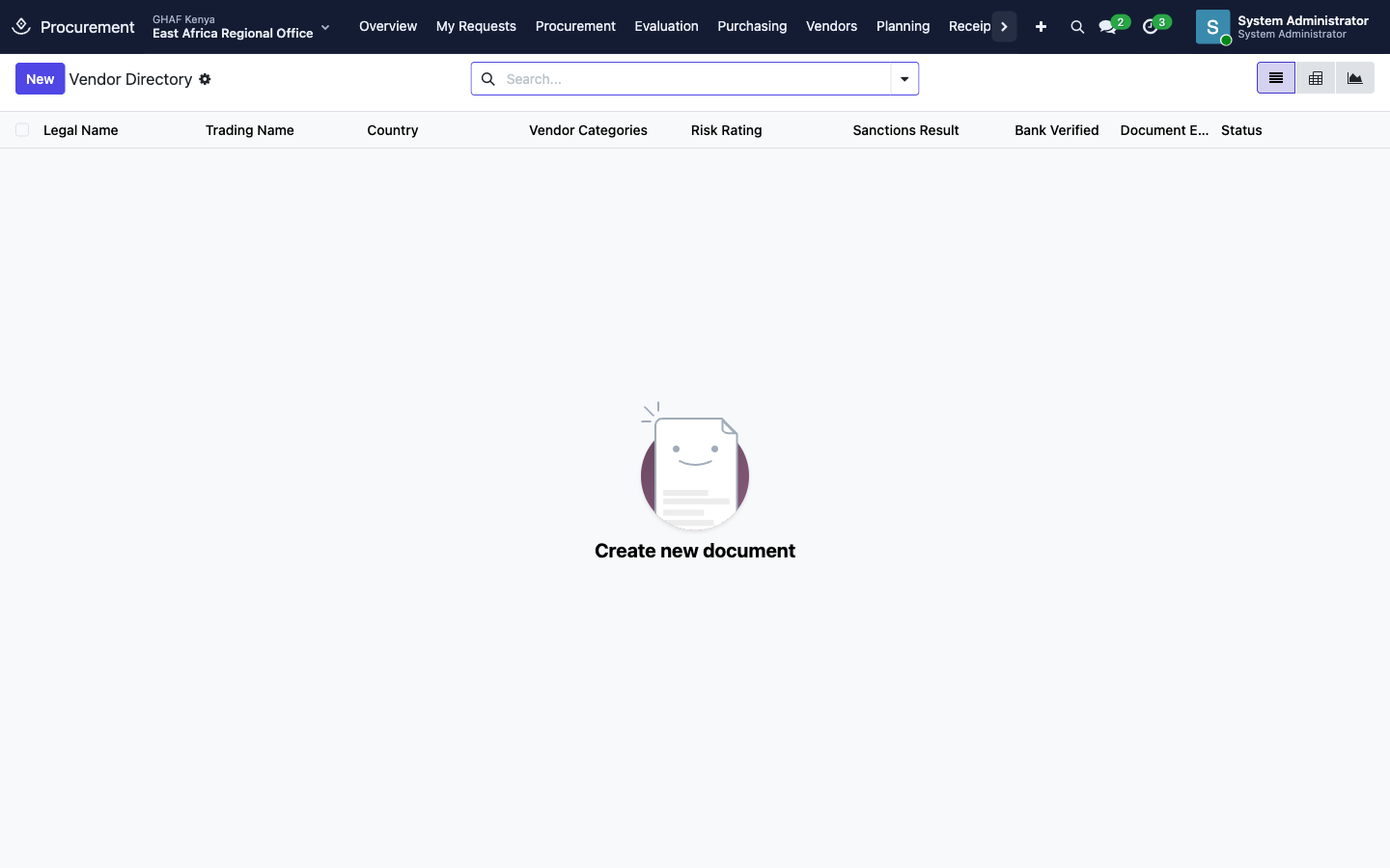 Vendor Directory
