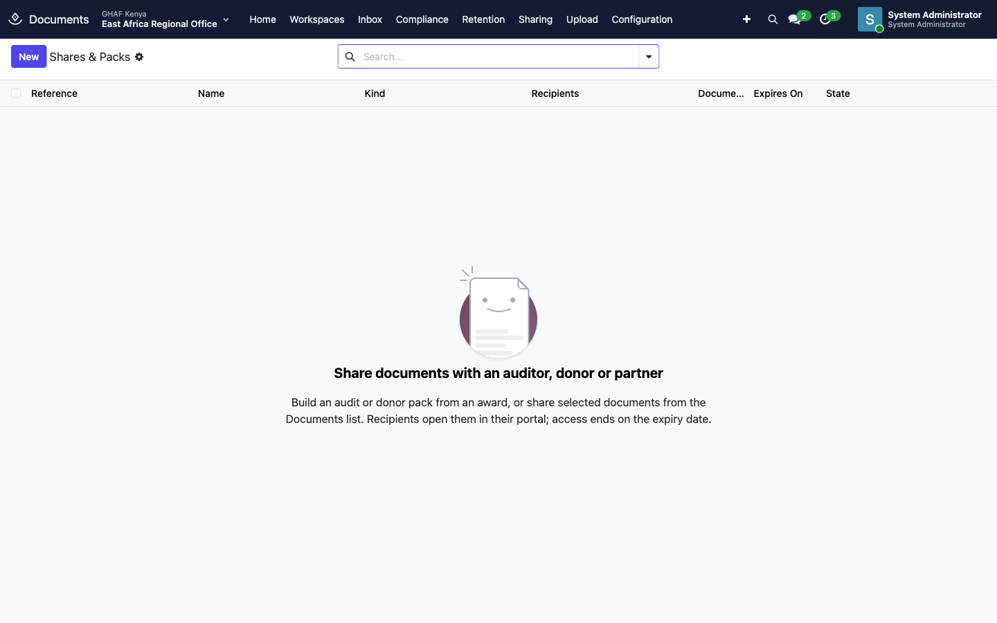 Sharing › Shares & Packs